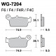 Plaquettes de frein WRP WG-7204