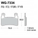 Disc brake pads WRP WG-7334