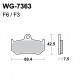 Disc brake pads WRP WG-7363