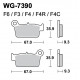 Disc brake pads WRP WG-7390