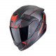 Motorradhelm Scorpion EXO-1400 EVO II AIR INTENSIO Mattschwarz-Rot