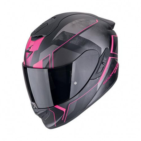 Casque Moto Scorpion EXO-1400 EVO II AIR INTENSIO Noir mat-Rose