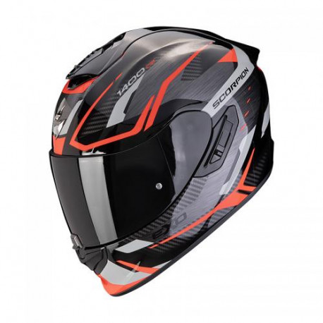 Casque Moto Scorpion EXO-1400 EVO II AIR ACCORD Gris-Rouge