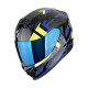 Casque Moto Scorpion EXO-520 EVO AIR SENSUS Noir-Beu-Jaune fluo