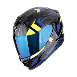 Scorpion EXO-520 EVO AIR SENSUS Motorcycle Helmet Black-Blue-Neon Yellow