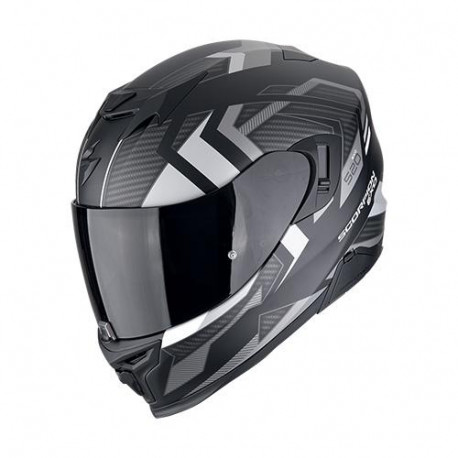 Casque Moto Scorpion EXO-520 EVO AIR SENSUS Noir mat-Argent