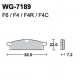 Disc brake pads WRP WG-7189