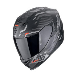 Scorpion EXO-520 EVO AIR RANKA Motorcycle Helmet Matt Black-Silver-Red