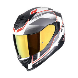 Scorpion EXO-520 EVO AIR LENA Motorcycle Helmet Matt White-Silver-Red