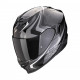 Casque Moto Scorpion EXO-520 EVO AIR TERRA Noir-Argent-Blanc