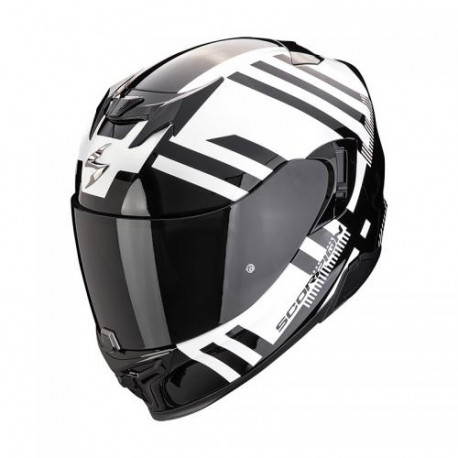 Casque Moto Scorpion EXO-520 EVO AIR BANSHEE Blanc Perle-Noir