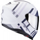 Casque Moto Scorpion EXO-520 EVO AIR BANSHEE Blanc Mat-Bleu-Violet