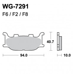 Scheibenbremsbeläge WRP WG-7254