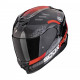 Casque Moto Scorpion EXO-520 EVO AIR TITAN Noir Métal-Rouge