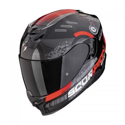 Scorpion EXO-520 EVO AIR TITAN Motorcycle Helmet Metal Black-Red