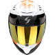 Casque Moto Scorpion EXO-520 EVO AIR TITAN Blanc-Orange