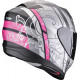 Casque Moto Scorpion EXO-520 EVO AIR FASTA Noir Mat-Argent-Rose