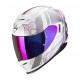 Casque Moto Scorpion EXO-520 EVO AIR FASTA Blanc-Violet