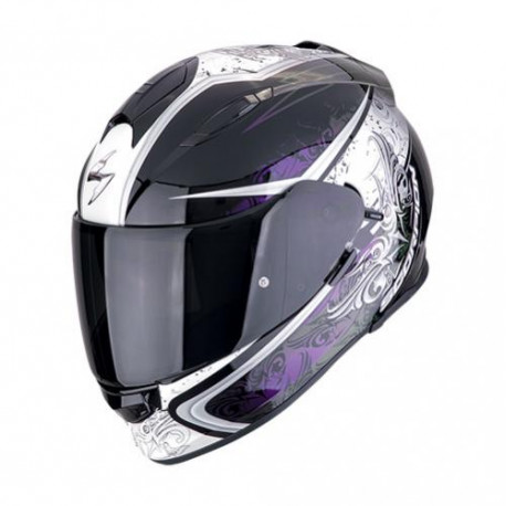 Motorradhelm Scorpion EXO-491 RUN Schwarz-Chameleon