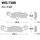 Scheibenbremsbeläge WRP WG-7398