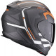 Casque Moto Scorpion EXO-491 KRIPTA Noir Mat-Orange-White