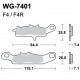 Disc brake pads WRP WG-7401