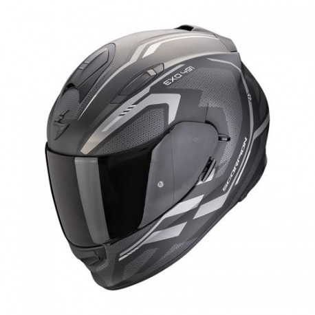 Casque Moto Scorpion EXO-491 KRIPTA Noir Mat-Argent