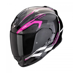 Casque Moto Scorpion EXO-491 KRIPTA Noir-Rose-Blanc