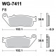 Disc brake pads WRP WG-7411