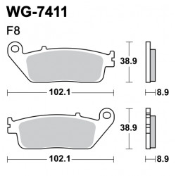 Plaquettes de frein WRP WG-7411