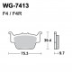 Disc brake pads WRP WG-7413