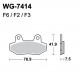 Disc brake pads WRP WG-7414