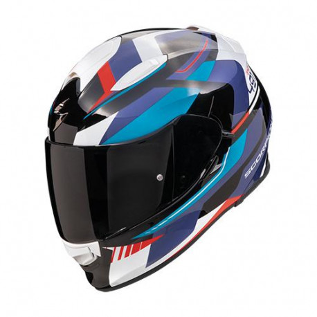 Casque Moto Scorpion EXO-491 ABILIS Noir-Bleu-Rouge