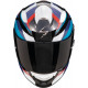 Casque Moto Scorpion EXO-491 ABILIS Noir-Bleu-Rouge