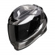 Motorradhelm Scorpion EXO-491 ABILIS Schwarz-Silber-Weiss