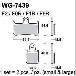 Plaquettes de frein WRP WG-7439