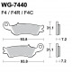 Disc brake pads WRP WG-7440