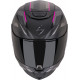 Motorradhelm Scorpion EXO-391 AAXO Mattschwarz-Rosa