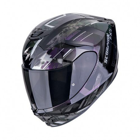 Motorradhelm Scorpion EXO-391 CLUTTER Schwarz-Chamäleon