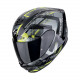 Casque Moto Scorpion EXO-391 CLUTTER Noir-Jaune fluo