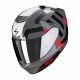 Motorradhelm Scorpion EXO-391 AROK Grau-Rot-Schwarz