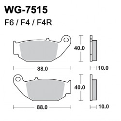 Disc brake pads WRP WG-7515