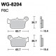 Disc brake pads WRP WG-8204