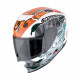 Scorpion EXO-391 EXO-JNR AIR The4elements Motorcycle Helmet White-Blue-Orange