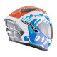 Casque Moto Scorpion EXO-JNR AIR The4elements Blanc-Bleu-Orange