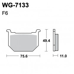 Disc brake pads WRP WG-7133