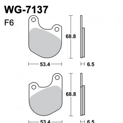 Disc brake pads WRP WG-7137