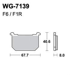 Plaquettes de frein WRP WG-7139