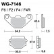 Disc brake pads WRP WG-7146