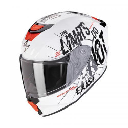 Casque Moto Scorpion EXO-JNR AIR BOOM Blanc-Noir